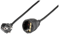 Vivanco 61157 Stroom Verlengkabel 16 A Zwart 10.00 M H05VV F 3G 1,5 mm²