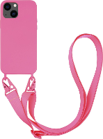 Vivanco Necklace Smartphone ketting Apple iPhone 13 Pink Inductieve lading, Stootbestendig