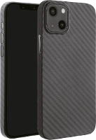 Vivanco Pure Backcover Apple iPhone 13 Carbon Inductieve lading, Stootbestendig