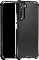 Vivanco Rock Solid Backcover Samsung Galaxy S22+ Zwart, Transparant Inductieve lading, Stootbestendig