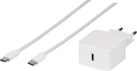 Vivanco TCVVUSBCADAP25W GSM lader USB C Met snellaadfunctie 25 W Wit