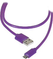 Vivanco USB kabel USB 2.0 USB A stekker, USB micro B stekker 1.20 M Lila 36255