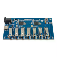 VL817 USB 3.1 Gen1 Hub 7 Poorten Hoge Snelheid 5Gbps Gegevensoverdracht Externe Stroom 12V 24V Terugstroombeveiliging US