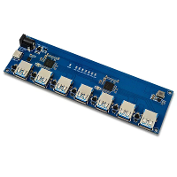 VL817 USB 3.1 Hub Module Hoge Snelheid 7 Poorten USB Hub Type C 5Gbps Externe Voeding Terugstroompreventie Draagbaar Acc