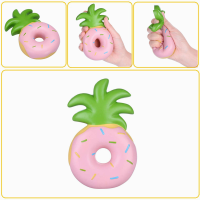 Vlampo Squishy Jumbo Pineapple Donut Slow Rising Original Packaging Fruit Collection Gift Decor Toy