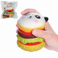 Vlampo Squishy Panda Hamburger 10cm Slow Rising Original Packaging Collection Gift Decor Toy