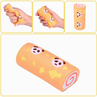 Vlampo Squishy Panda Swiss Roll Kawaii Sponge Cake Toy Slow Rising Original Packaging Collection Gift Decor