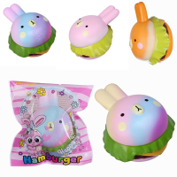 Vlampo Squishy Rabbit Hamburger Bunny Slow Rising Original Packaging Burger Collection Gift Decor