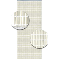 Vliegengordijnenexpert Vliegengordijn Hulzen Creme 90 x 210 cm Op