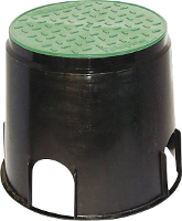 Heitronic 21035 Vloerinbouwdoos Zwart, Groen