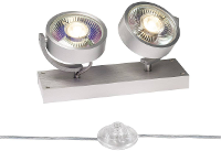 Vloerlamp GU10 Energielabel: A++ (A++   E) SLV 1000925 Aluminium (geborsteld)