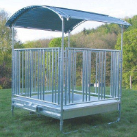 Voerbak Aluminium Rond