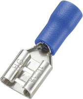 Vogt Verbindungstechnik 3905S Platte stekker (female) Insteekbreedte: 4.8 Mm Insteekdikte: 0.8 Mm 180 ° Deels geïsoleerd Blauw 1 stuk(s)