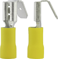 Vogt Verbindungstechnik 3933S Platte stekker (female) Met vertakking Insteekbreedte: 6.3 Mm Insteekdikte: 0.8 Mm 180 ° Deels geïsoleerd Geel 1 stuk(s)