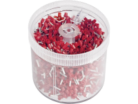 Vogt Verbindungstechnik 460508.S10 Adereindhulzen 1 x 2.50 MmÂ² x 8 mm Deels geÃ¯soleerd Blauw 1000 stuks