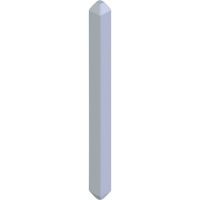 Vogt Verbindungstechnik 951.68 Contactpen Contactoppervlakte Vertind 100 stuk(s) (l x b) 7 mm x 0.63 Mm