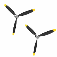 VolantexRC Mini F4U/ Mini P47 RC Vliegtuig Vaste Vleugel Reserveonderdeel 3 Blade Propeller Volledige Set