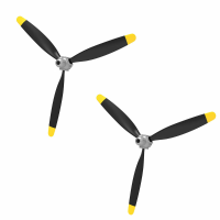 VolantexRC Mini F4U/ Mini P47 RC Vliegtuig Vaste vleugel Reserveonderdeel 3 blads propeller Volledige set
