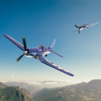 VolantexRC Mini F4U V2 EPP 400mm Spanwijdte 2.4G 4CH 6 Assige Gyro Een Sleutel Aerobatics XPilot Stabilisatie Systeem RC