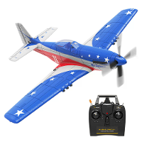 Volantexrc Mini Mustang P 51D Miss America EPP 400mm Wingspan 2.4G 4CH 6 Assen Gyro Eén Toets Aerobatics XPilot Stabilis