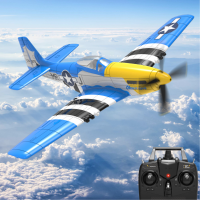 VolantexRC Mini Mustang P 51D V2 EPP 400 mm spanwijdte 2.4G 4CH 6 assige gyro One Key Aerobatics XPilot stabilisatiesyst