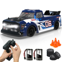 Volantex 78504 3 RTR Twee Batterijen 1/14 2.4G 4WD Drift RC Auto LED Licht Hoge Snelheid Op de Weg Voertuigen Modellen S