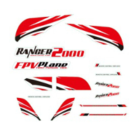 Volantex Ranger 2000 V757 8 2000mm spanwijdte RC vliegtuig Reserveonderdeel Stickers