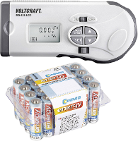 VOLTCRAFT Batterijtester MS 229 Meetbereik (batterijtester) 1.2 V, 1.5 V, 3 V, 9 V, 12 V Oplaadbare batterij, Batterij MS 229