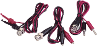 VOLTCRAFT BNC meetsnoerenset 0.80 M Zwart, Rood
