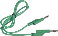 VOLTCRAFT Meetsnoer Banaanstekker 4 mm Banaanstekker 4 mm 1.00 M Groen 1 stuk(s)