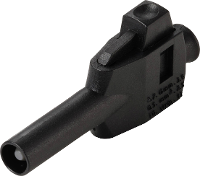 VOLTCRAFT MP 4 Laboratoriumstekker met klemaansluiting Stekker, recht Stift Ø: 4 mm Zwart 1 stuk(s) Bulk