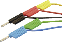 VOLTCRAFT MS 4100S Meetsnoerenset Banaanstekker 4 mm Banaanstekker 4 mm 1.00 M Rood, Zwart, Blauw, Groen, Geel 1 stuk(s)