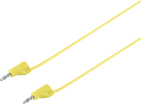 VOLTCRAFT MSB 200 Meetsnoer [Banaanstekker 2 mm   Banaanstekker 2 mm] 0.3 M Geel