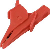 VOLTCRAFT MSK 135 Krokodillenklem gebogen CAT IV 600 V, CAT III 1000 V 10 A Rood