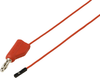 VOLTCRAFT MSL 315 rot Meetsnoer 4mm stekker Bus 0,64 mm 1 m Rood 1 stuk(s)