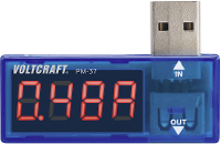 VOLTCRAFT PM 37 USB tester Digitaal CAT I Weergave (counts): 999