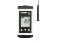 VOLTCRAFT PTM 100 + TPT 202 Temperatuurmeter Kalibratie ISO  200 tot 450 Â°C Sensortype Pt1000 IP65