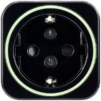 VOLTCRAFT SEM6500 BLACK Energiekostenmeter Incl. Radiografische stekkerdoos, Gegevensexport, Datalogger, Kostenprognose, TRMS, Instelbaar stroomtarief, Met