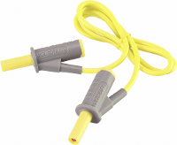 Zeer Flexibele Veiligheidsmeetsnoer [banaanstekker 4 Mm   Banaanstekker 4 Mm] 0.75 M Geel Msb 501 10 A