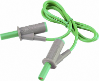 Zeer Flexibele Veiligheidsmeetsnoer [banaanstekker 4 Mm   Banaanstekker 4 Mm] 0.75 M Groen Msb 501 10 A