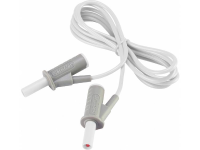 Zeer Flexibele Veiligheidsmeetsnoer [banaanstekker 4 Mm   Banaanstekker 4 Mm] 1.5 M Wit Msb 501 10 A