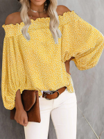 Dames strapless effen Europese mode vakantie vakantie gezellig shirt