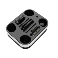 Voor PS5 Gamecontroller & PS5 Portal Opladerbasis Dubbele Gamepad Oplaadstand LED Indicator & RGB Lichten Type C Interfa