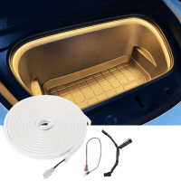 Voor Tesla Model 3/Y Highland 2018 2024 Voorklepverlichting Decoratieve Lamp LED Stripverlichting Waterdicht