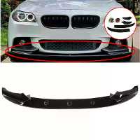 Voorbumperlipspoiler splitter omhulsel trim carrosseriekit voor BMW F10 5 Serie 535i 528i 2011 2016 met M Sport bumper