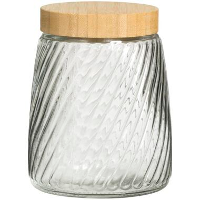 Voorraadpot Camille   transparant   16xØ12 cm   Leen Bakker