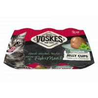 Voskes Jelly Cups tonijn met kip kattensnack (6x25 g) 2 verpakkingen (12 x 25 g)