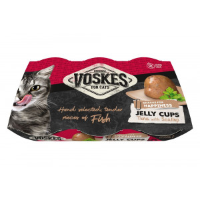 Voskes Jelly Cups tonijn met sint jakobsschelp kattensnack (6x25 g) 2 verpakkingen (12 x 25 g)