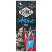 Voskes Liquid Treat tonijn kattensnack 4 verpakkingen (80 x 15 g)