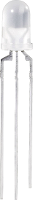 Vossloh Schwabe CQX 95 LED meerkleurig Rood, Groen Rond 5 mm 90 mcd, 70 mcd 60 ° 20 mA 2 V, 2.1 V